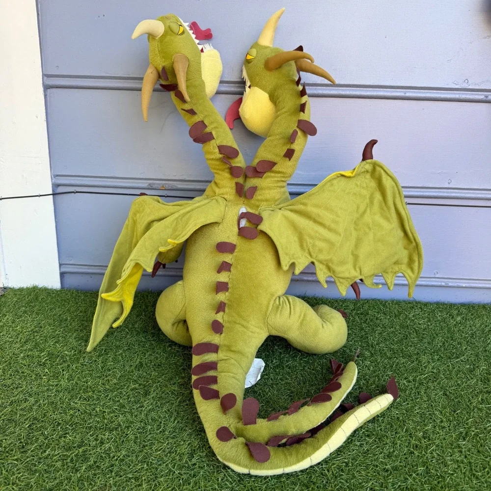 Vtg DreamWorks How To Train Your Dragon Barf and Belch Zippleback Plush Large
